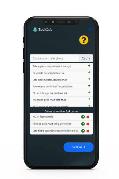 Pas 1 Alegerea Nevoilor Carte Personalizata pentru copii